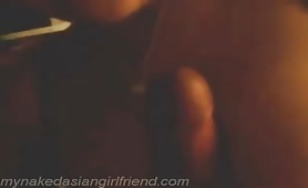 Big titty asian woman plays with my dick in her mouth and tits 